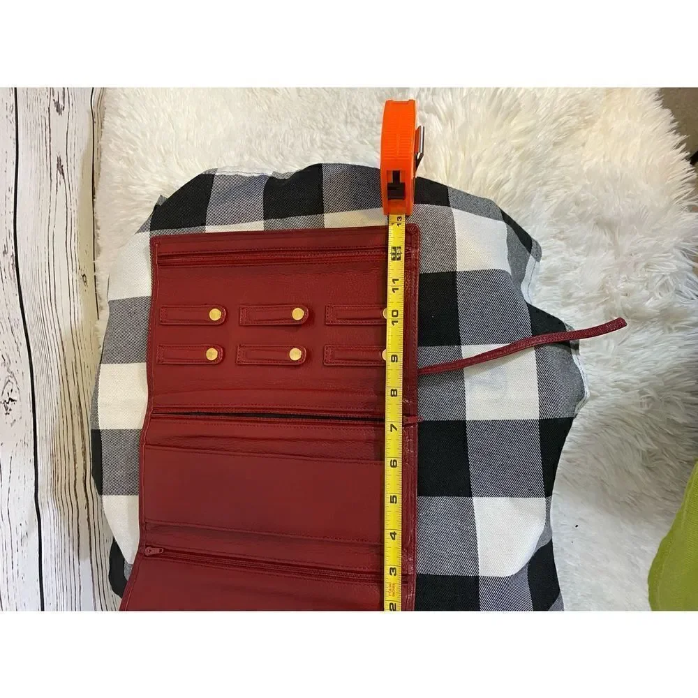 Red Jewelry Travel Roll